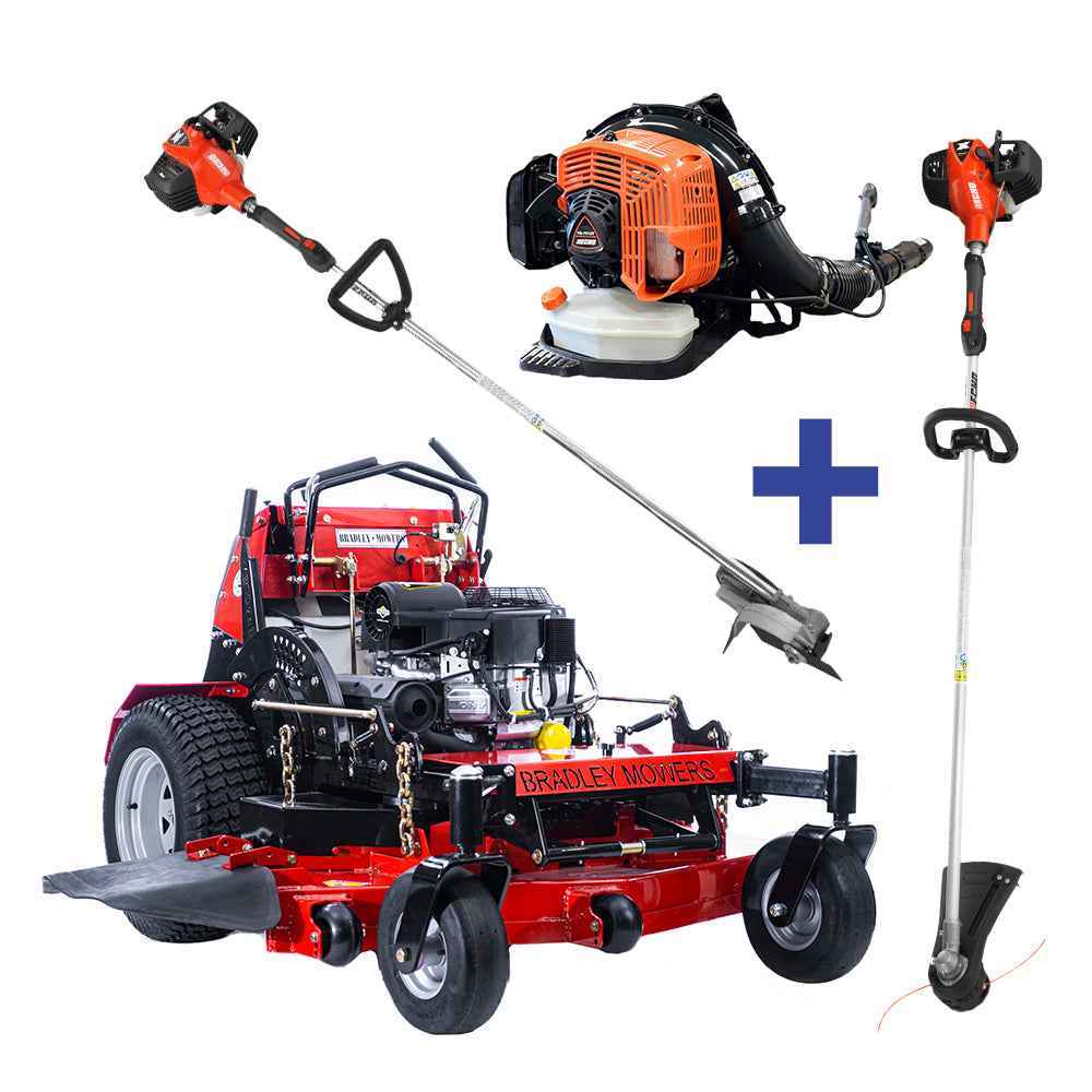 Bradley 52" 27HP Mower + SRM-2620T Trimmer + PB-7910T Blower + PE-2620S Edger Echo Bundle