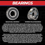 Proven Part 2 Pack 13X5X6 White No-Flat Front Solid Tire Puncture Proof Fits Exmark Fits Toro Mowers Matching The Following Part Numbers 109-9126 - 103-351 - 126-5360 1-633582 1-633002 - Bradley Mowers Super Store