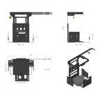 3-Way Adjustable Blower Rack BR4000N