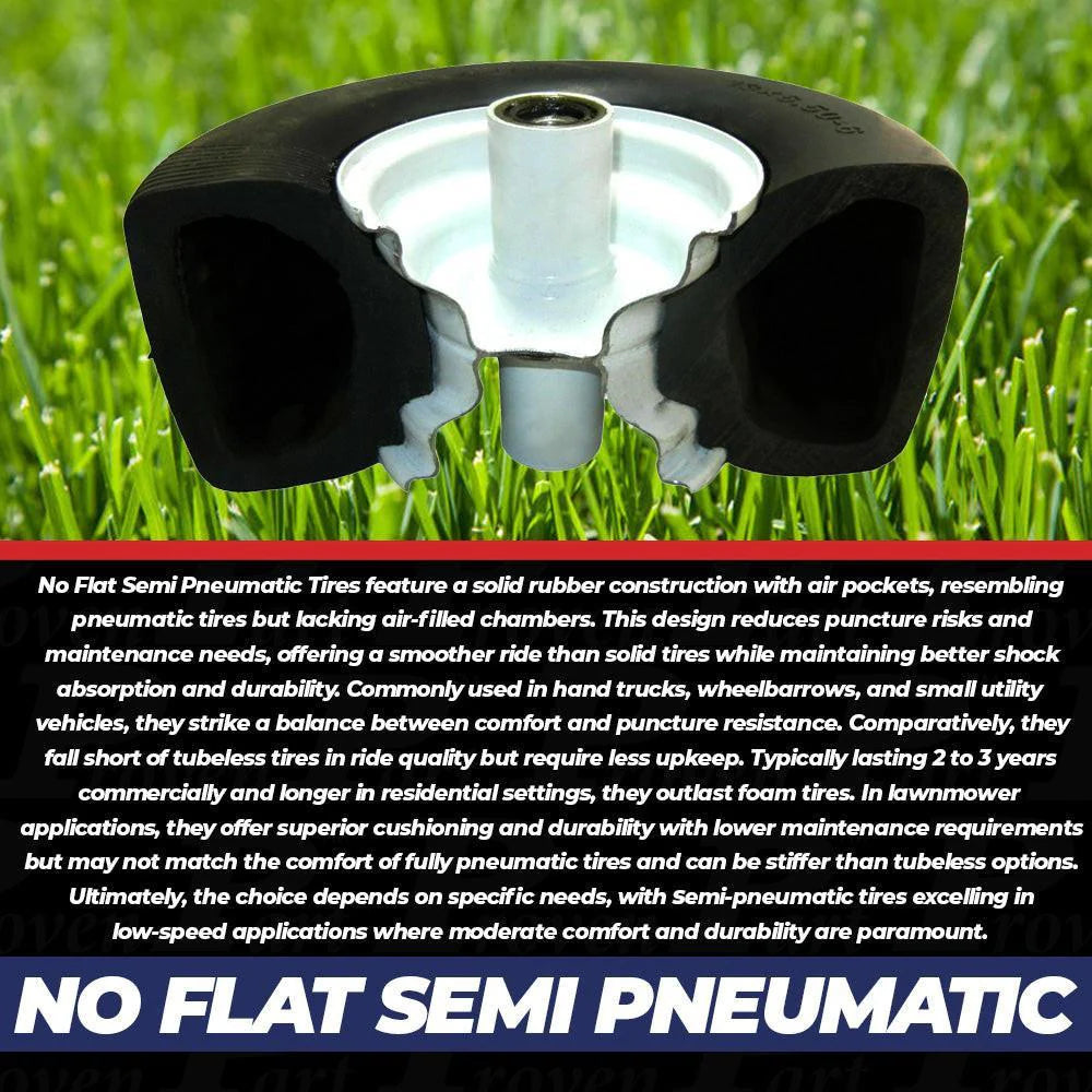 Proven Part 2 Pack 13X5X6 White No-Flat Front Solid Tire Puncture Proof Fits Exmark Fits Toro Mowers Matching The Following Part Numbers 109-9126 - 103-351 - 126-5360 1-633582 1-633002 - Bradley Mowers Super Store